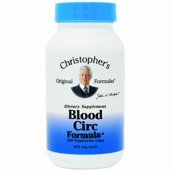 Dr. Christopher's Blood Circ Formula Capsules - Bottle of Capsules