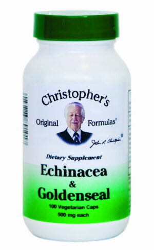 Dr. Christopher's Echinacea & Goldenseal Capsules.