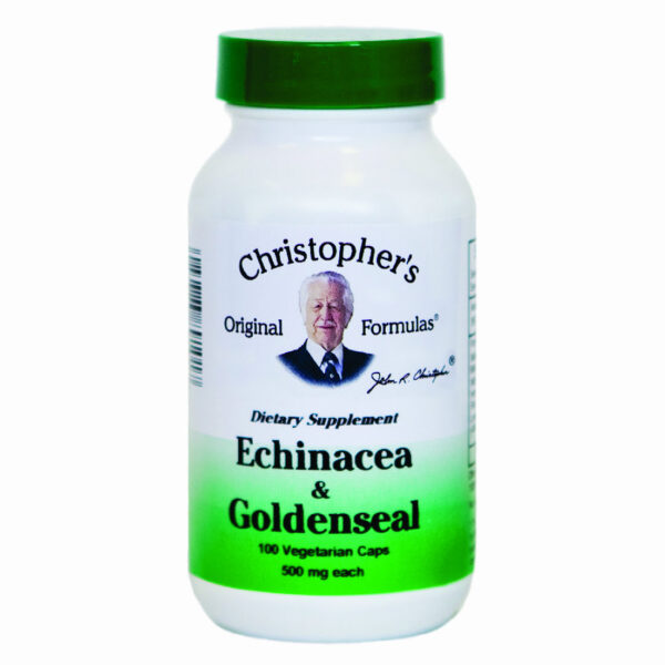 Dr. Christopher's Echinacea & Goldenseal Capsules.