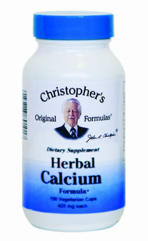 Dr. Christopher's Herbal Calcium Formula Capsules - Bottle of Capsules