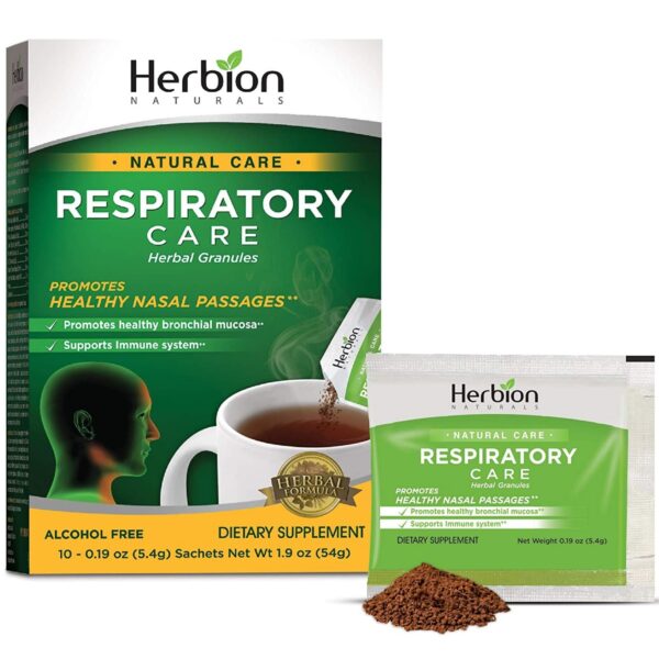 Herbion Naturals Respiratory Care - Natural Care - Herbal Granules - 10 Packets - Image 2