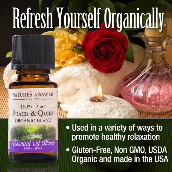 Nature's Answer - Organic Essential Oil Blend - Peace And Calming - 0.5 Oz. - Image 3
