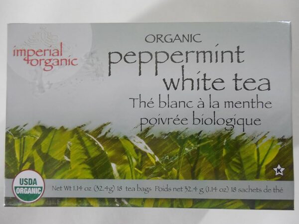 Uncle Lee's Imperial Organic Peppermint White Tea - 18 Tea Bags - Image 2