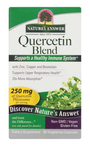 Nature's Answer Quercetin Blend with Bromelain – Immune and Respiratory Support