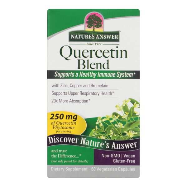 Nature's Answer Quercetin Blend with Bromelain – Immune and Respiratory Support