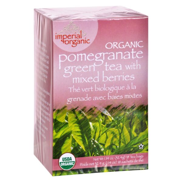 Uncle Lee's Imperial Organic Pomegranate Green Tea With Mixed Berries  - 18 Tea Bags